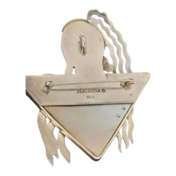 SOLD Vintage Zealandia Sterling Brooch - Picture 2 of 7